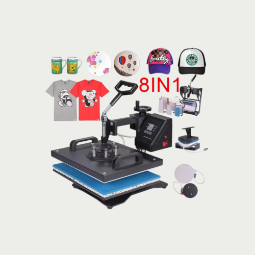 8-in-1 Combo Heat Press Machine | Sublimation & HTV