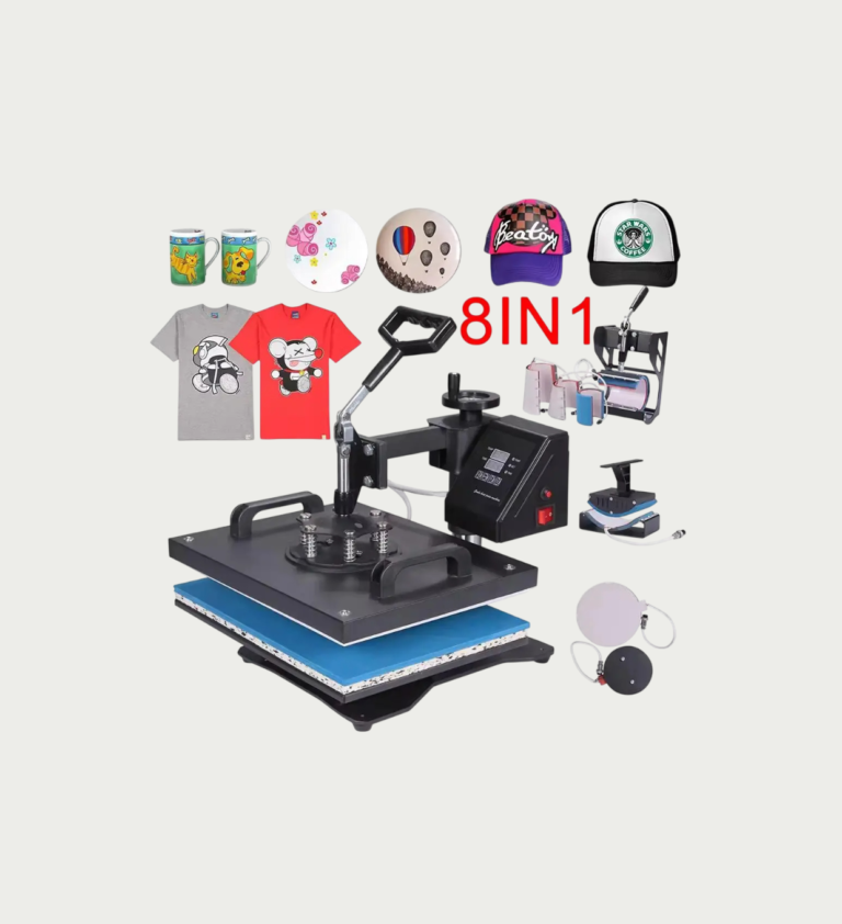 8-in-1 Combo Heat Press Machine | Sublimation & HTV