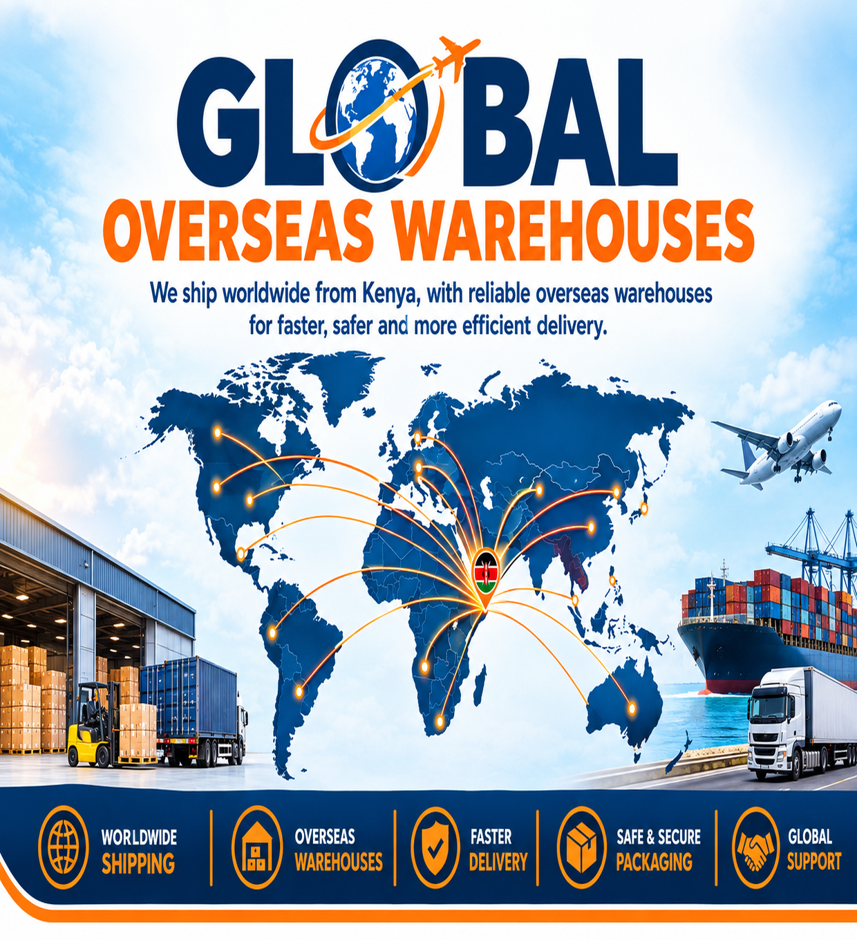 Fast, Safe & Reliable Shipping from Kenya Worldwide