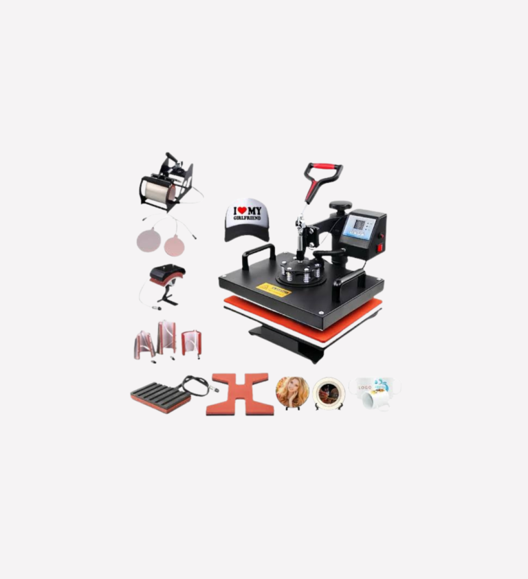 10-in-1 Multifunctional Combo Heat Press Machine – All-In-One Sublimation & HTV Transfer Machine
